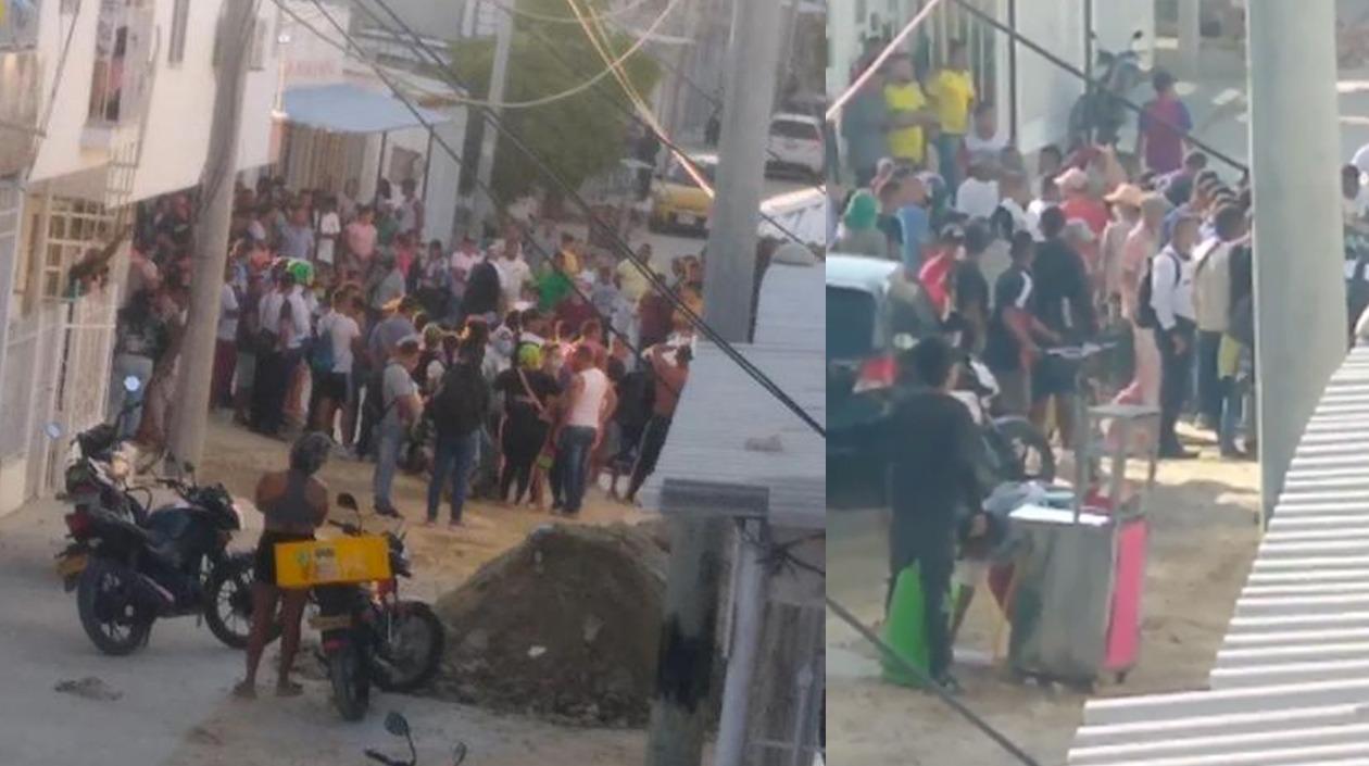 Lugar donde se presentó el ataque sicarial en Los Almendros. 