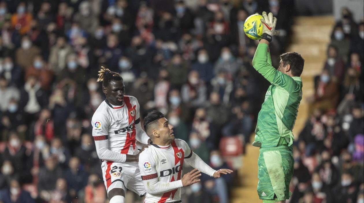 Falcao García en acción de partido. 