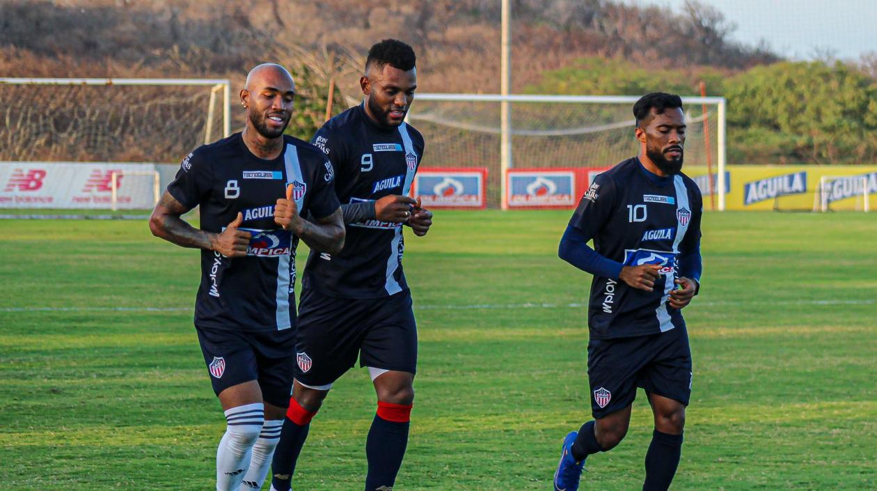 Freddy Hinestroza, Miguel Ángel Borja y Luis 'Cariaco' González. 