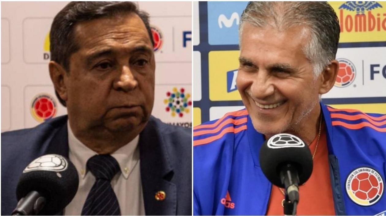 Álvaro González Alzate y Carlos Queiroz. 