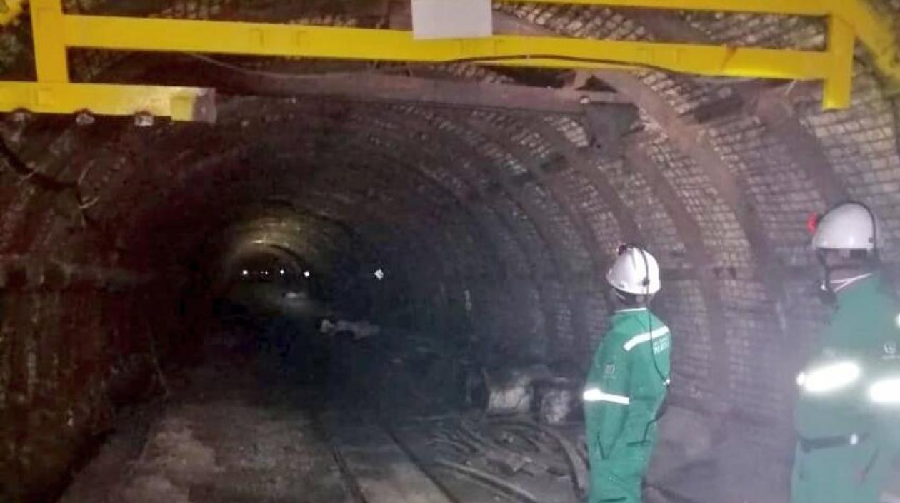 Labores de rescate en la mina 'La Chapa'.