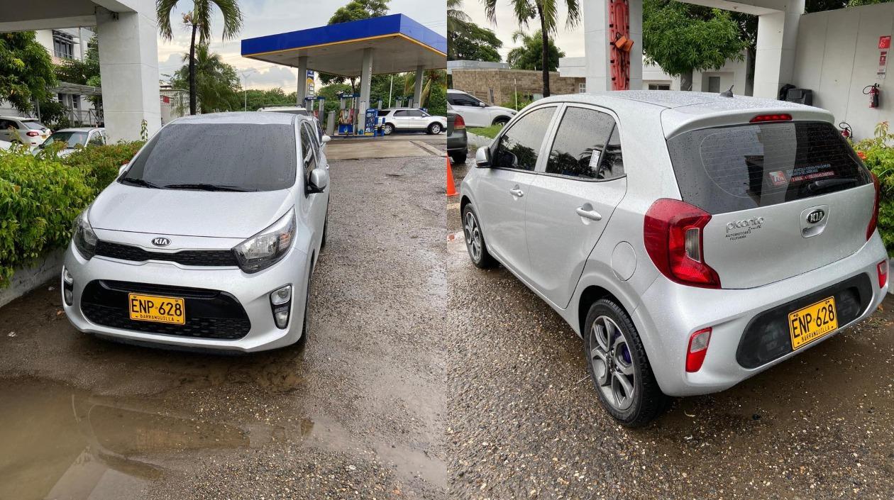 Vehículo robado en Los Pinos