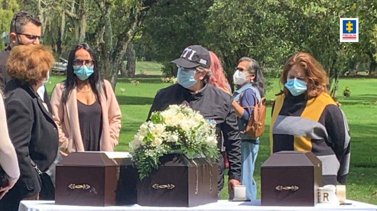 Ceremonia de entrega restos de  María Teresa Barrios Rodríguez.