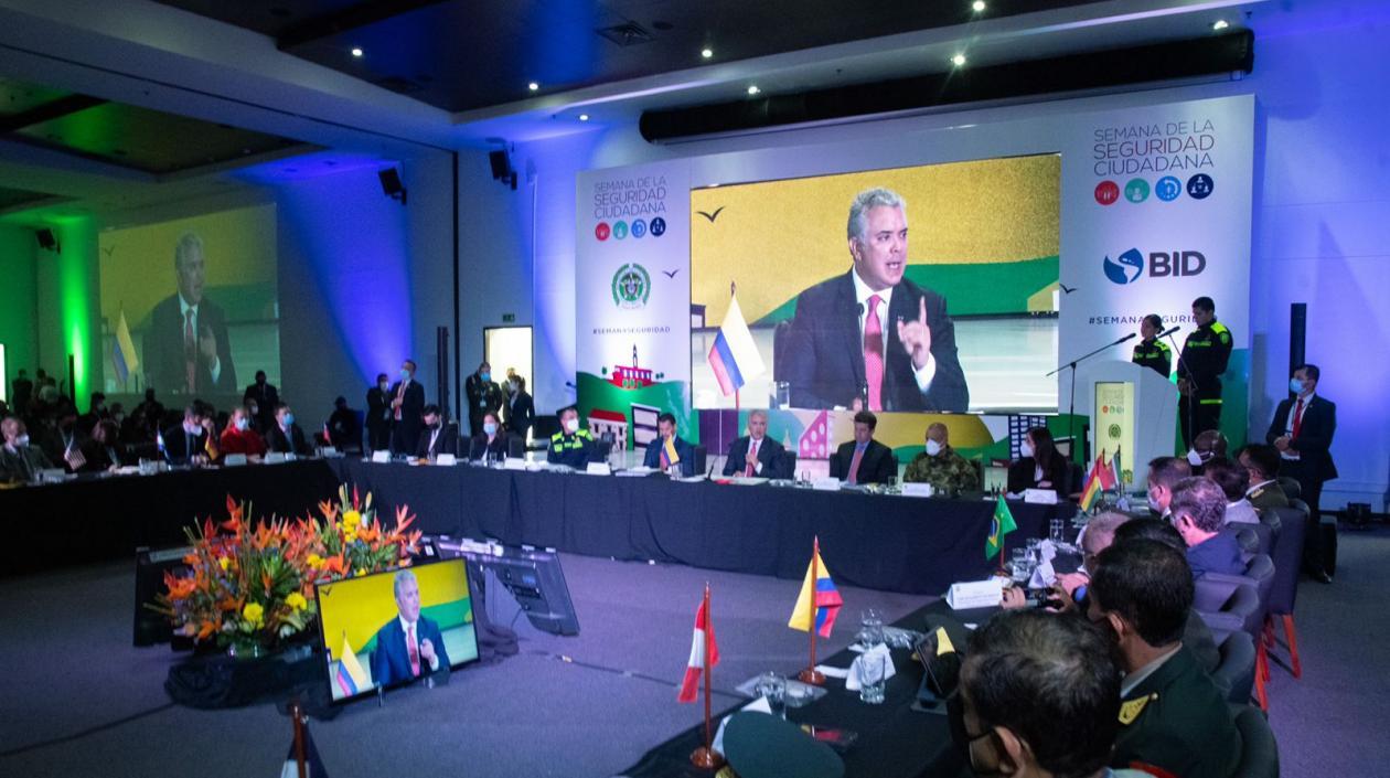 Presidente Duque participó en la XII Semana de la Seguridad Ciudadana 2022.