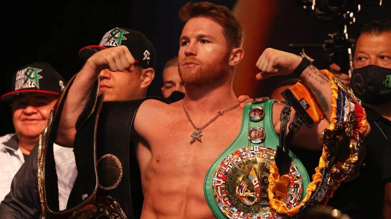 Saúl 'Canelo' Álvarez, boxeador mexicano. 