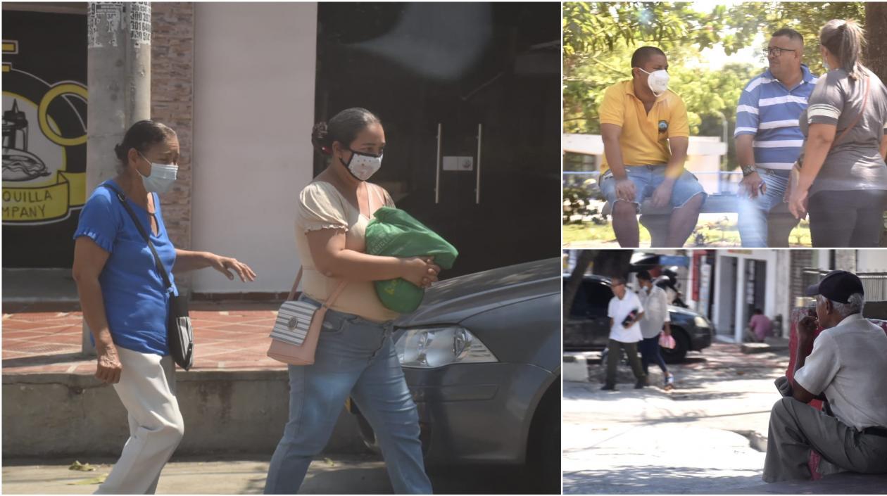 Uso del tapabocas en Barranquilla.