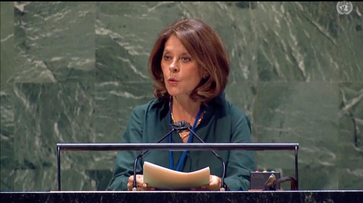 La vicepresidenta y canciller de Colombia, Marta Lucía Ramírez.