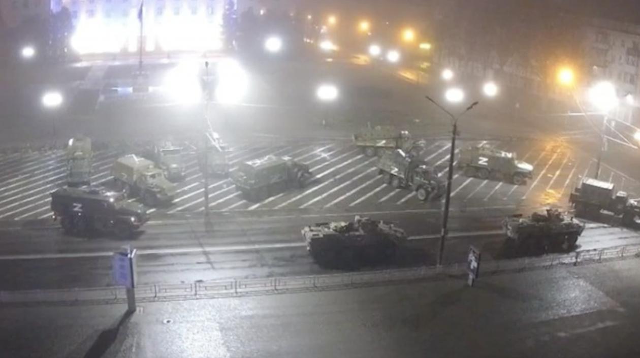 Las tropas rusas en Jersón.