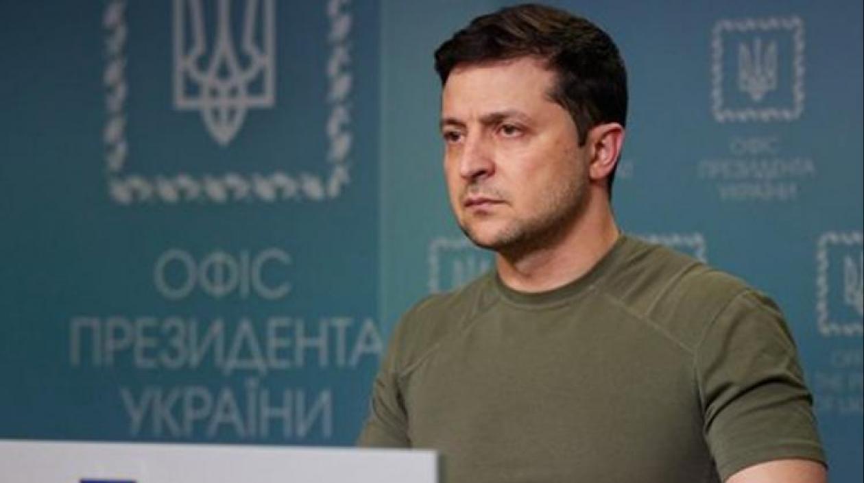 El presidente de Ucrania, Volodímir Zelenski.