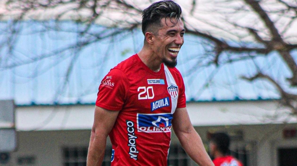 Fernando Uribe, delantero de Junior. 