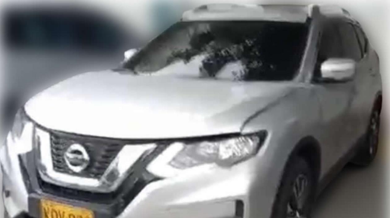 La camioneta de Liliana Segovia Navarro.