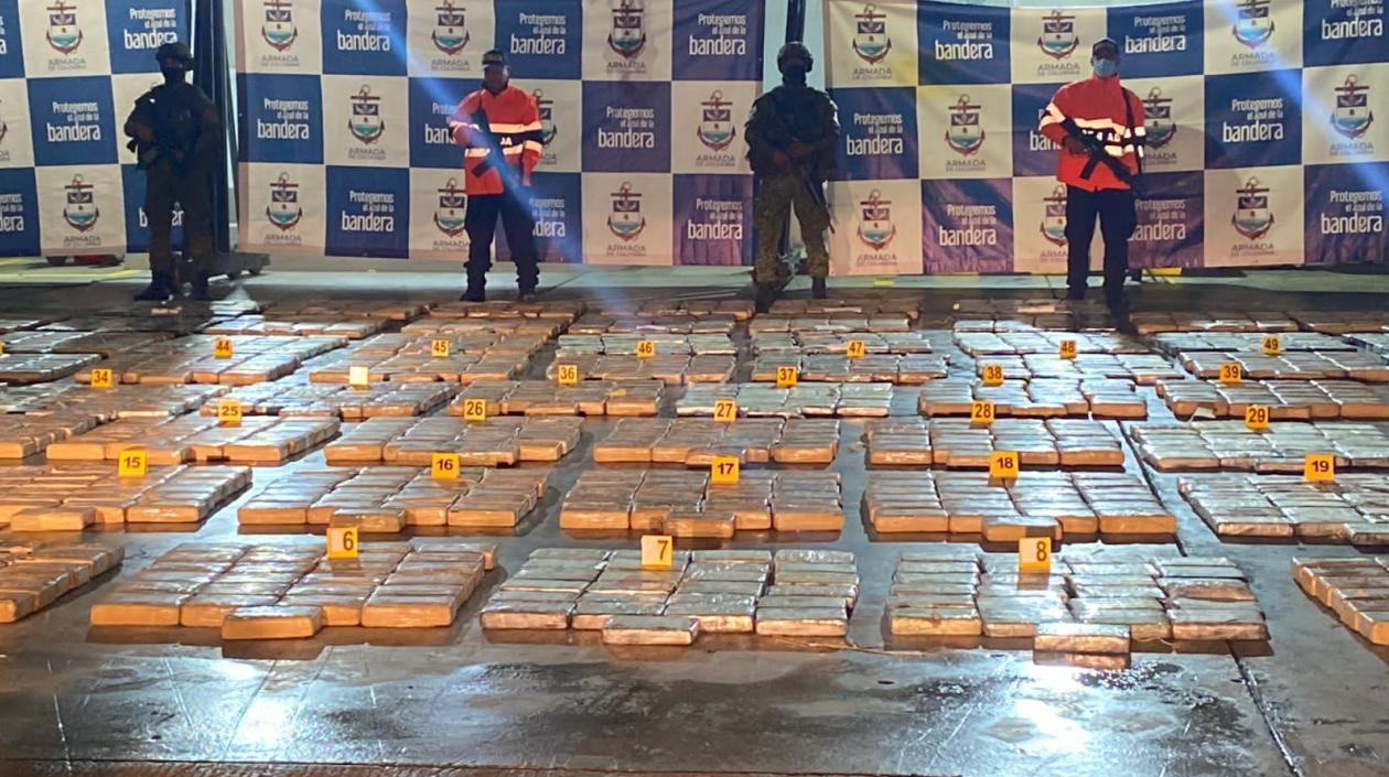 Cocaína incautada en uno de los operativos. 