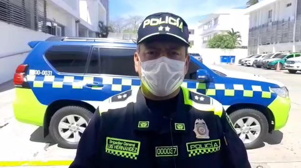 Brigadier general Luis Carlos Hernández, comandante de la Mebar.