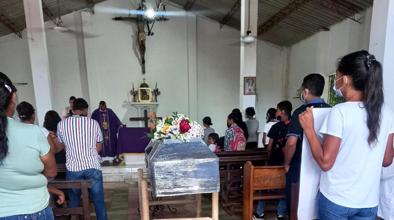 Imagen del sepelio de Liliana.