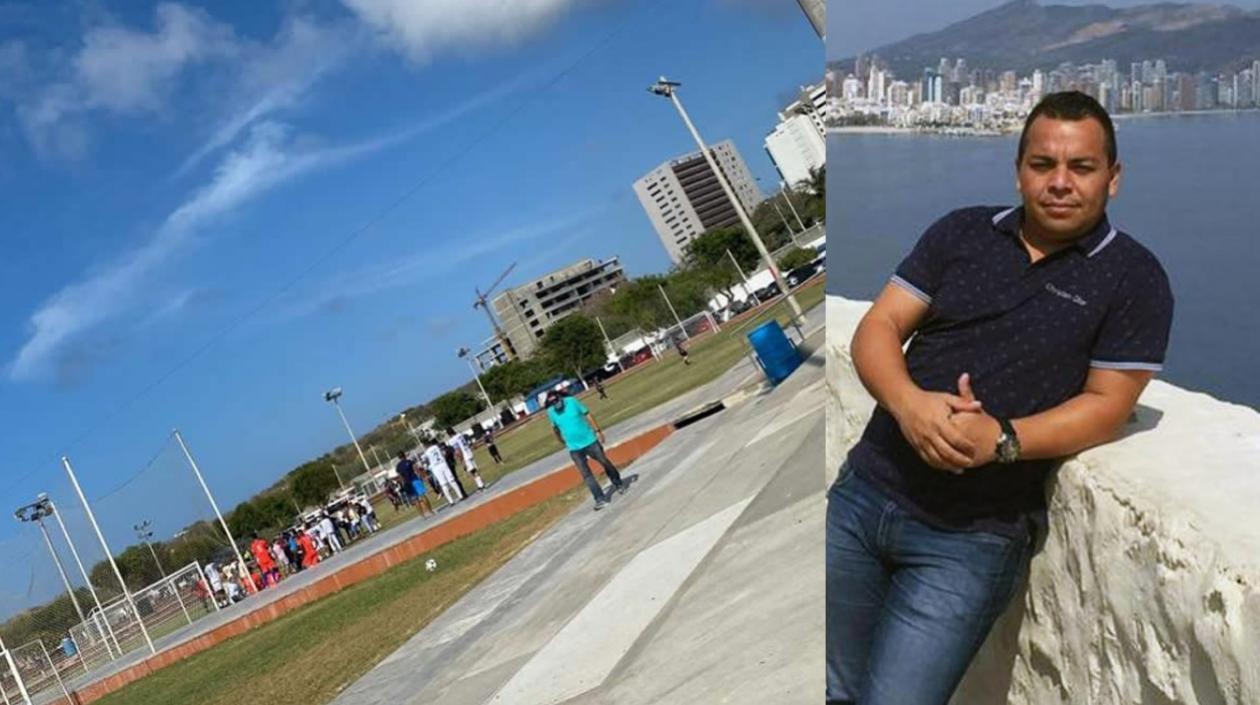 Lugar de los hechos y Rubén Carbone.