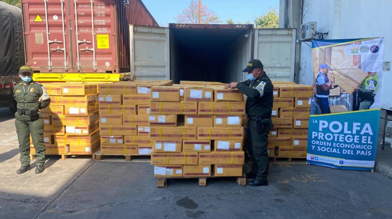 Procedimiento de incautación de la mercancía ilegal.