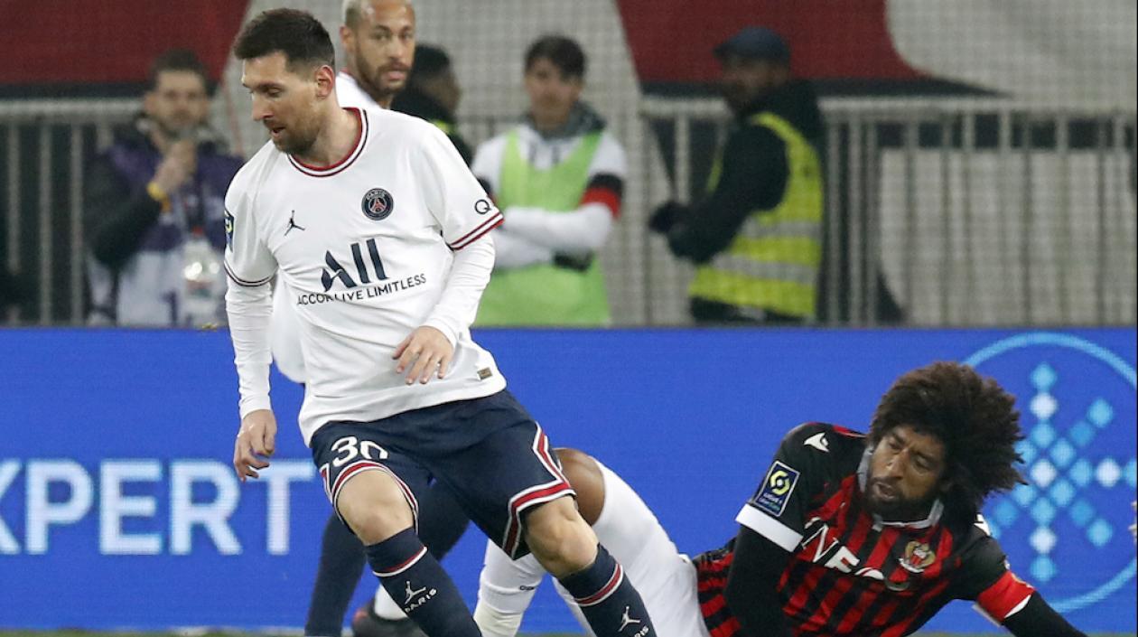 Lionel Messi en su reciente presentación con el PSG.