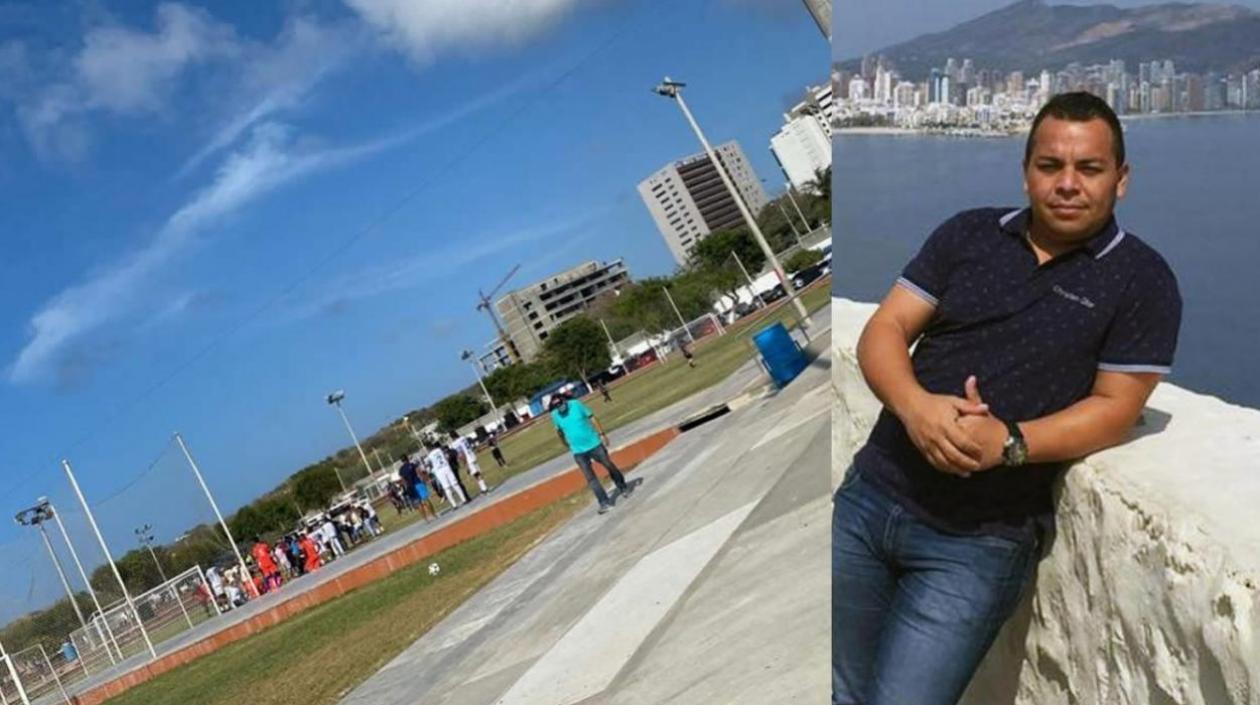 Rubén Carbone fue baleado en una cancha de fútbol del colegio Sagrado Corazón. 