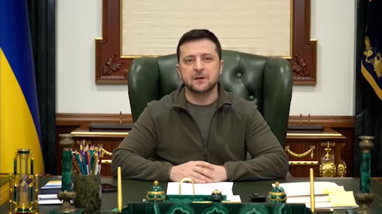 El presidente de Ucrania, Volodímir Zelenski.