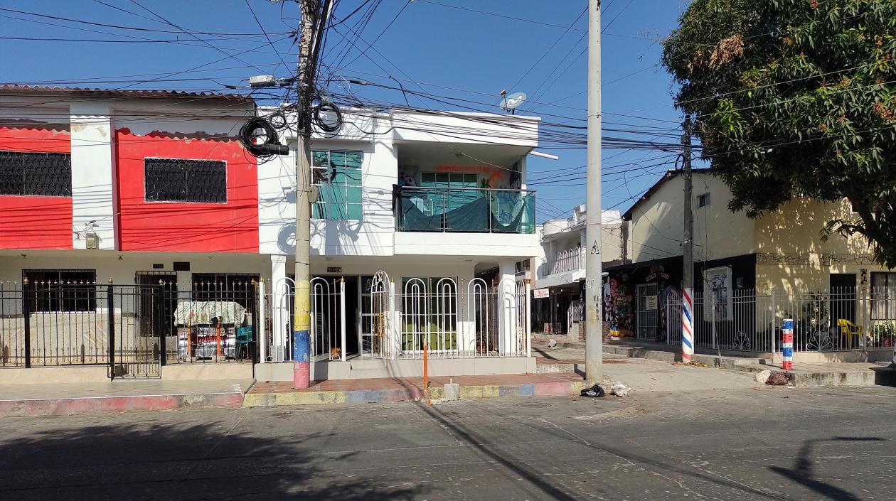 Lugar donde fue asesinado Javier Francisco Palma