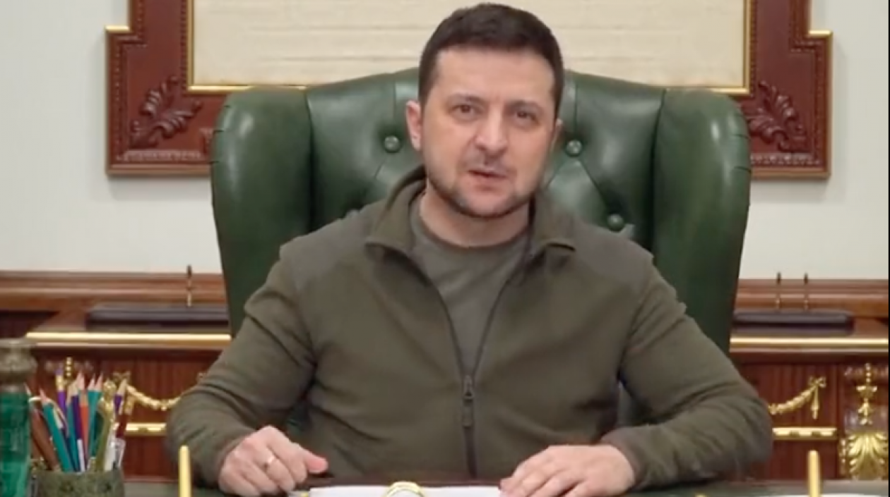 El presidente de Ucrania, Volodímir Zelenski.