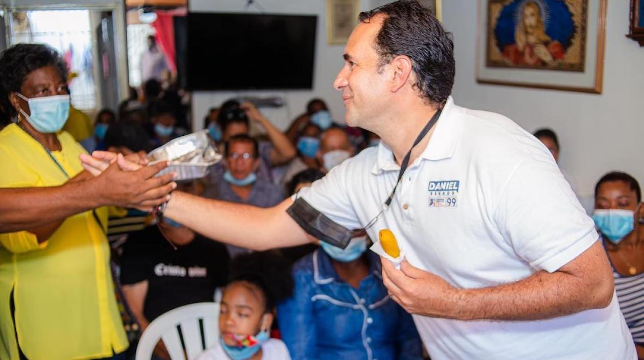 Daniel García Arizabaleta, en plena campaña.