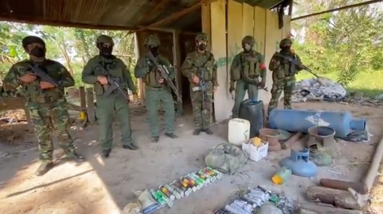 Los elementos incautados.