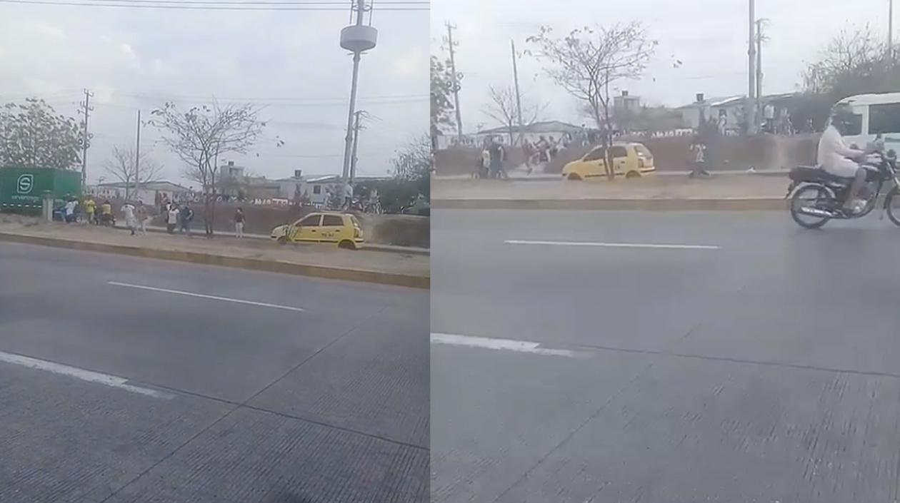 La balacera originó que varias personas corrieran despavoridas. 