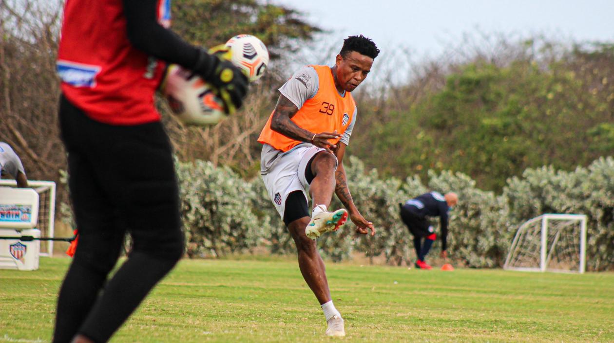 Jhon Fredy Pajoy, delantero de Junior. 