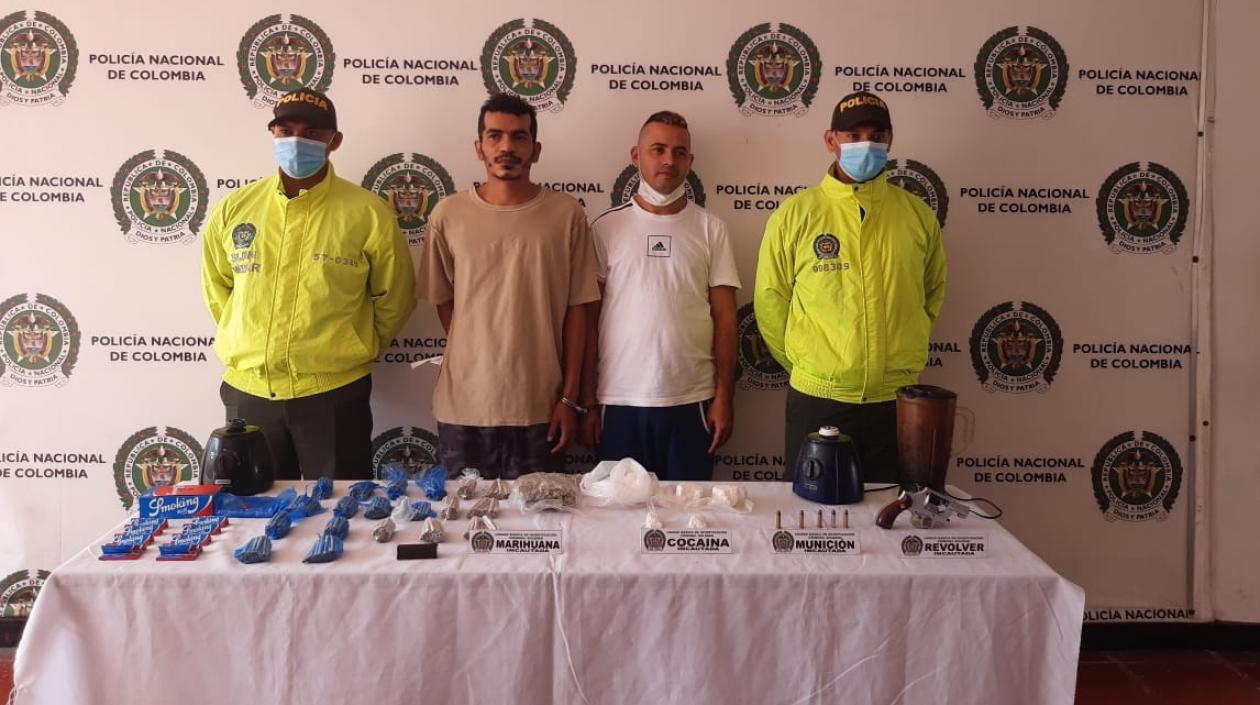 Víctor Alfonso Montoya, alias 'Pocholo'; y Juan David Gallo, 'El Parce'.