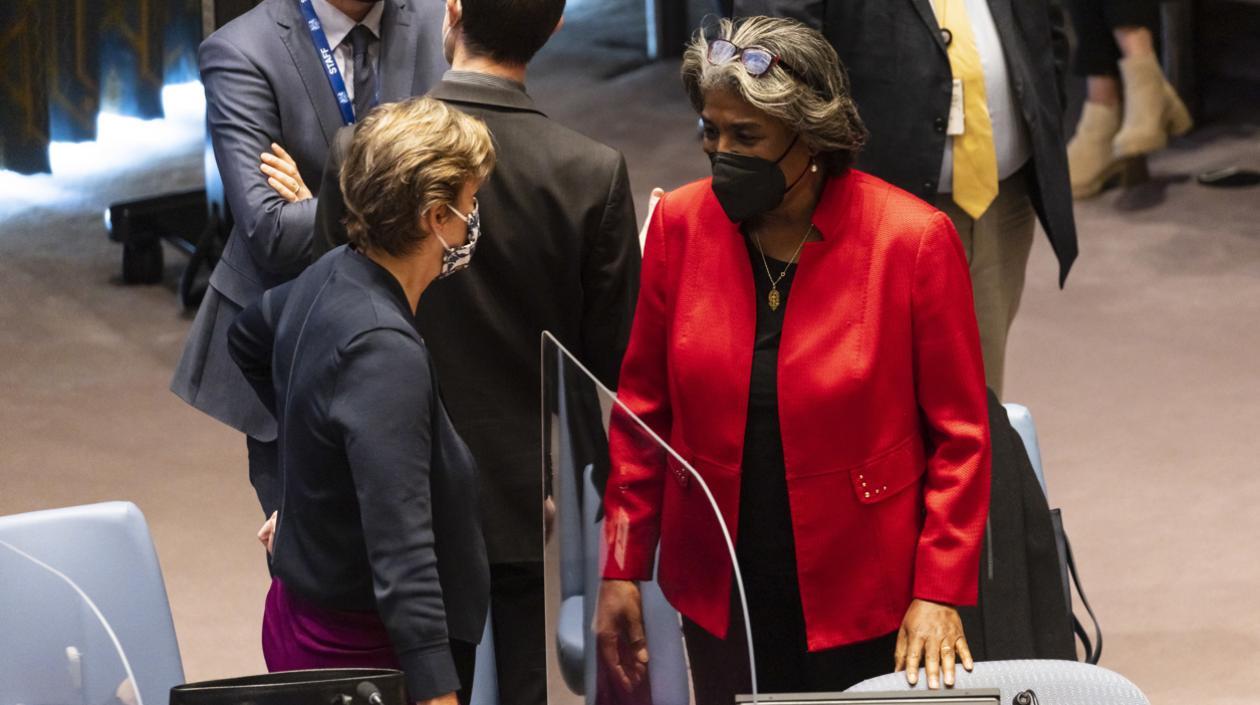 La embajadora de EE.UU. ante la ONU, Linda Thomas-Greenfield.