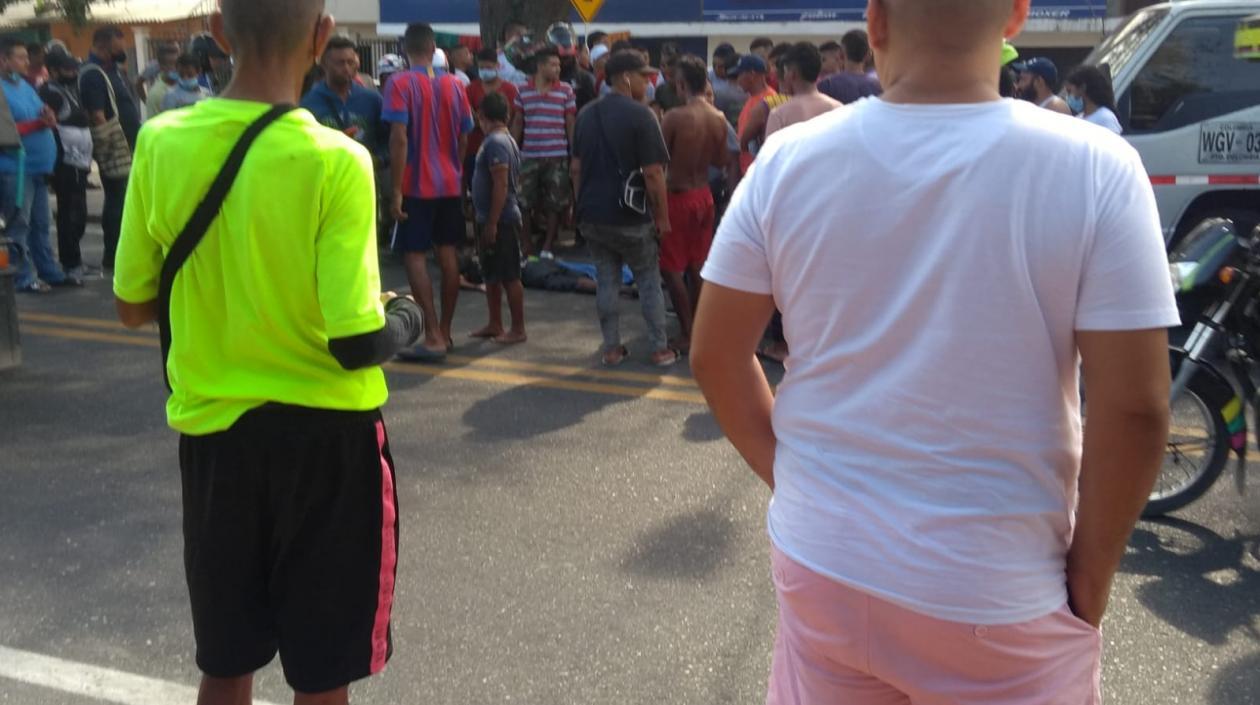 El hombre murió en el lugar del accidente. 