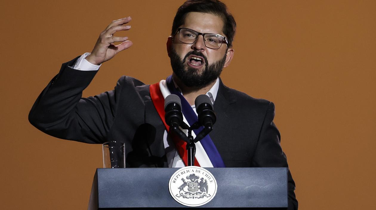 El progresista Gabriel Boric, presidente de Chile.