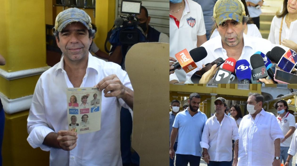 Alex Char depositó su voto en La Salle.