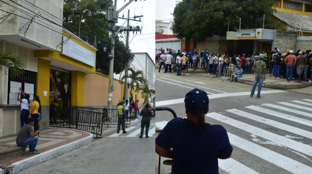 El contraste de los colegios.