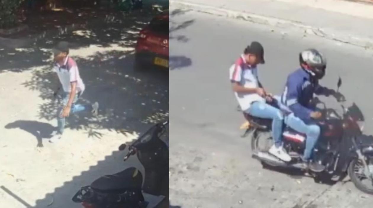 Imágenes de los dos sicarios.