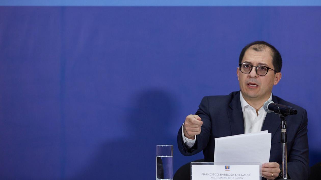 El Fiscal General de la Nación, Francisco Barbosa.
