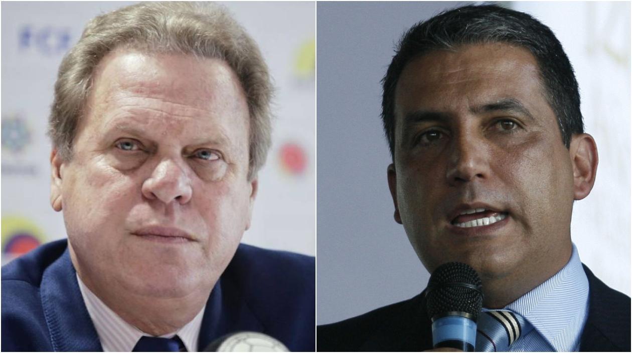 Ramón Jesurún y Fernando JRamillo, actuales presidentes de la FCF y Dimayor. 
