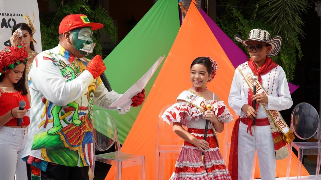 Victoria Char Warner y Juan José Bermúdez, reyes infantiles del Carnaval.
