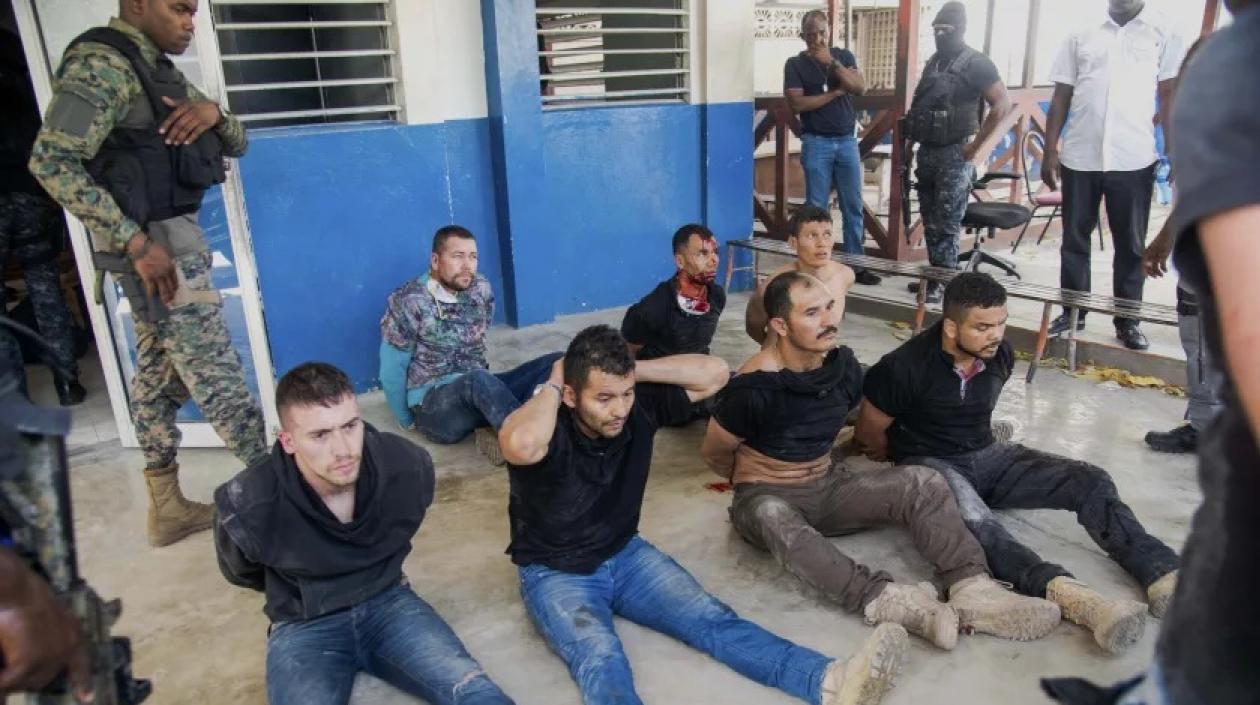 Exmilitares colombianos detenidos por magnicidio en Haití.