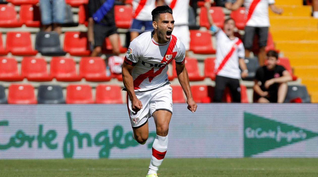 Falcao García, delantero del Rayo Vallecano. 