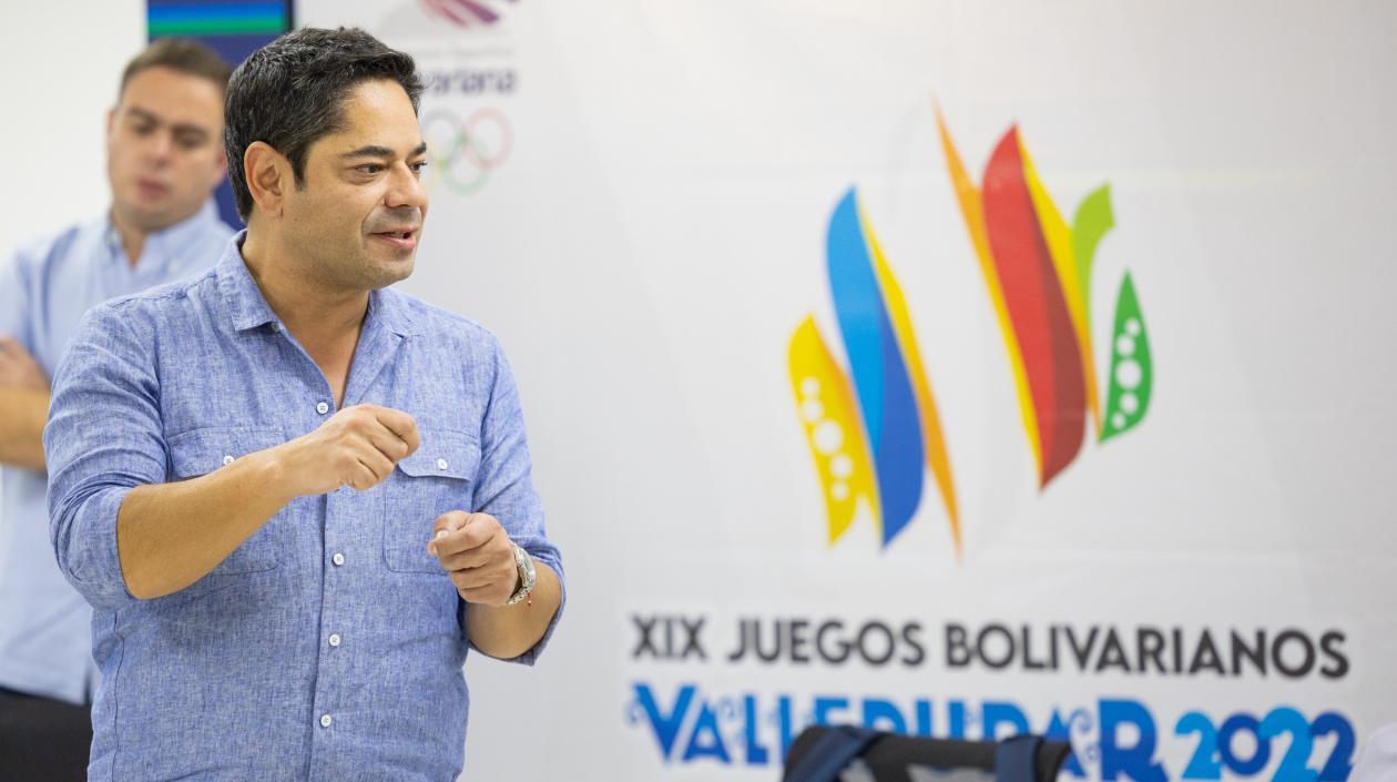 Guillermo Herrera, ministro del Deporte. 