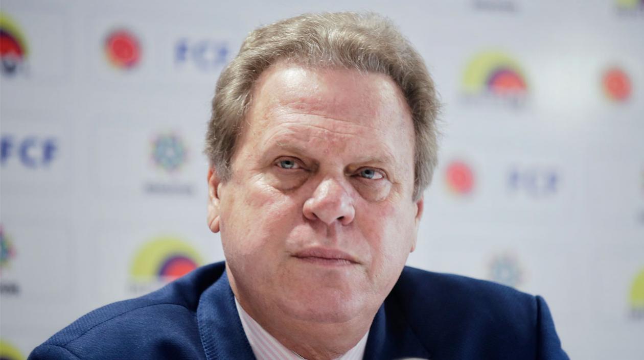Ramón Jesurún, presidente de la Federación Colombiana de Fútbol. 