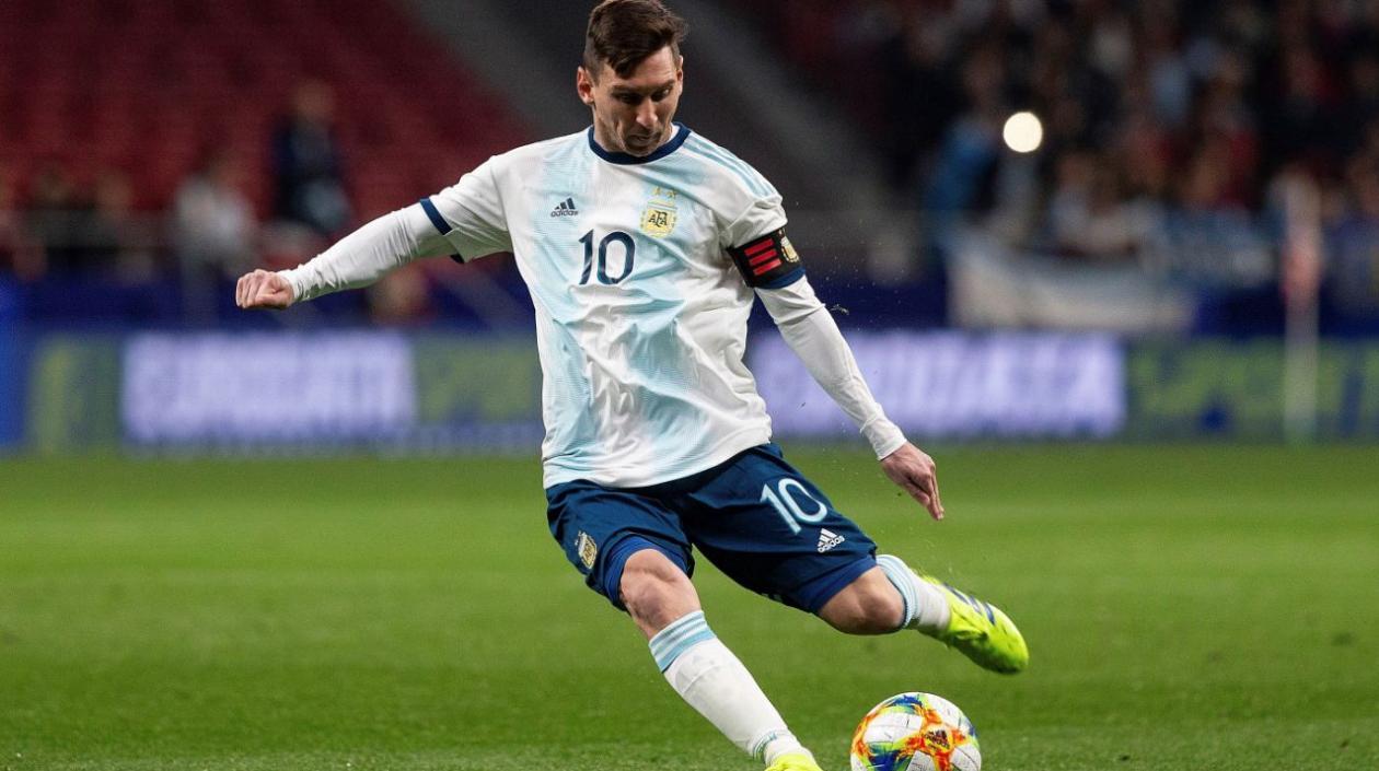 Lionel Messi, delantero argentino. 
