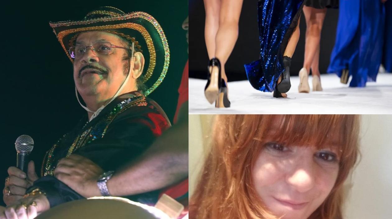 Aníbal Velásquez, moda y Polina Pekarkaya.