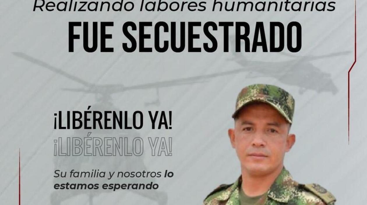 Soldado en poder del ELN.