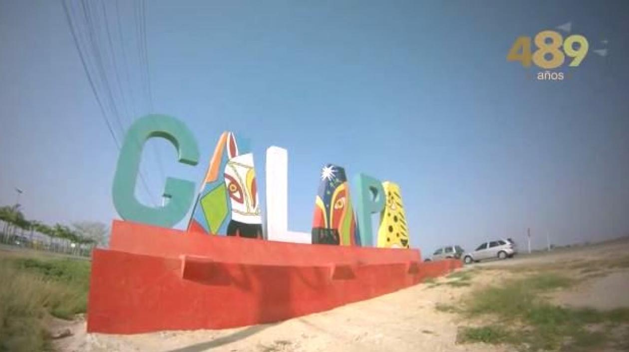 Monumento a la entrada del municipio.