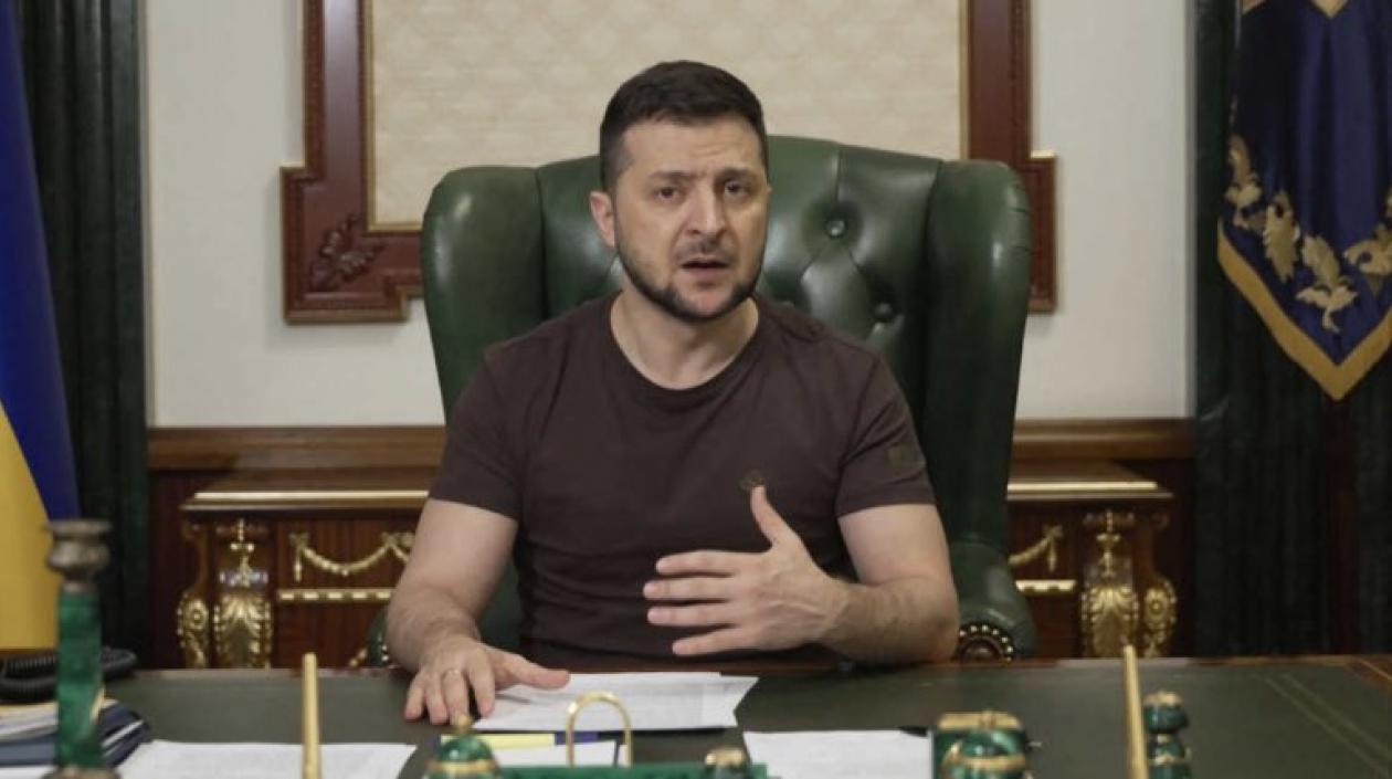 El presidente de Ucrania, Volodímir Zelenski.