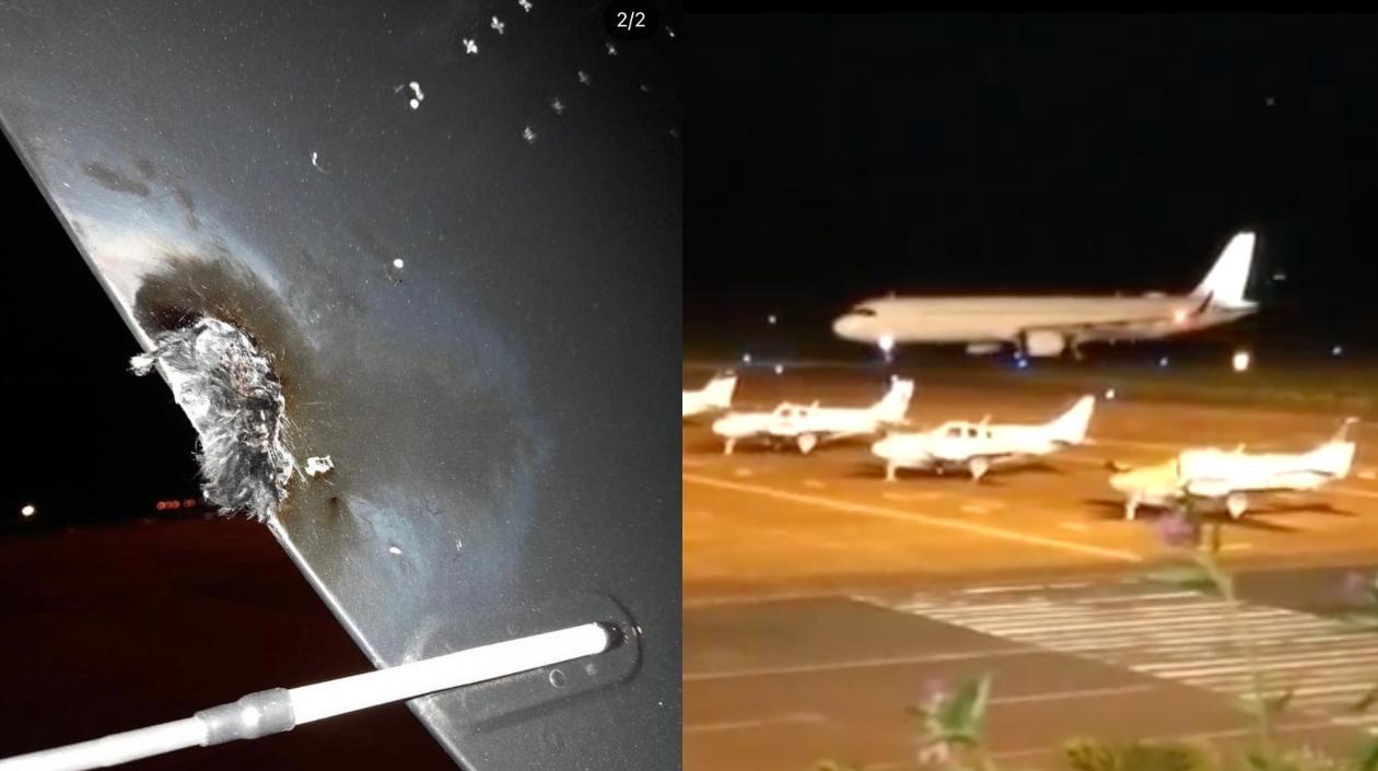 Imágenes del avión.