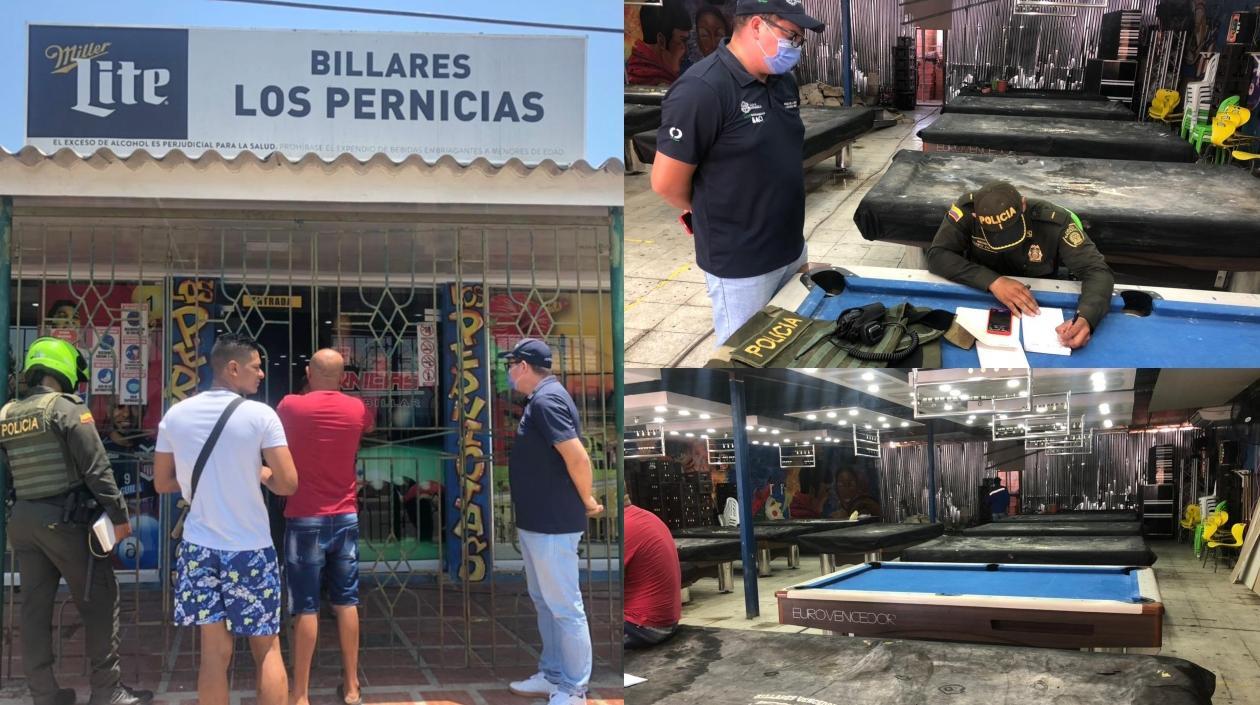 El billar ubicado en La Sierrita.